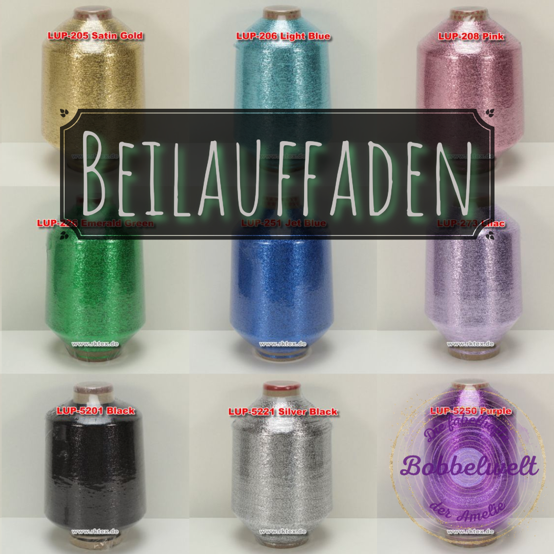 Beilauffaden Lurex Glitzer