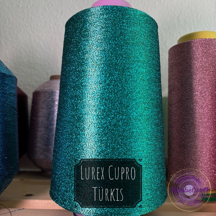 Beilauffaden Lurex Cupro Glitzer