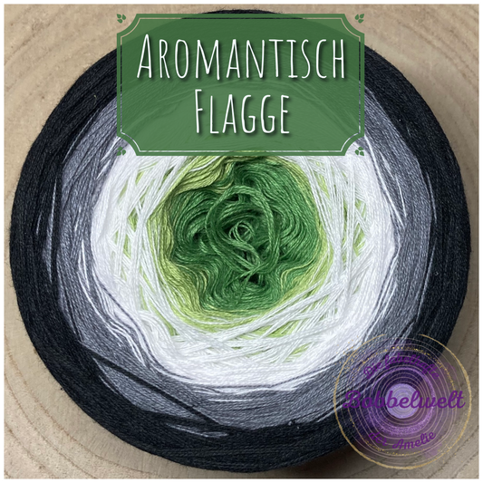 Bobbel Aromantisch Flagge 3-6fädig