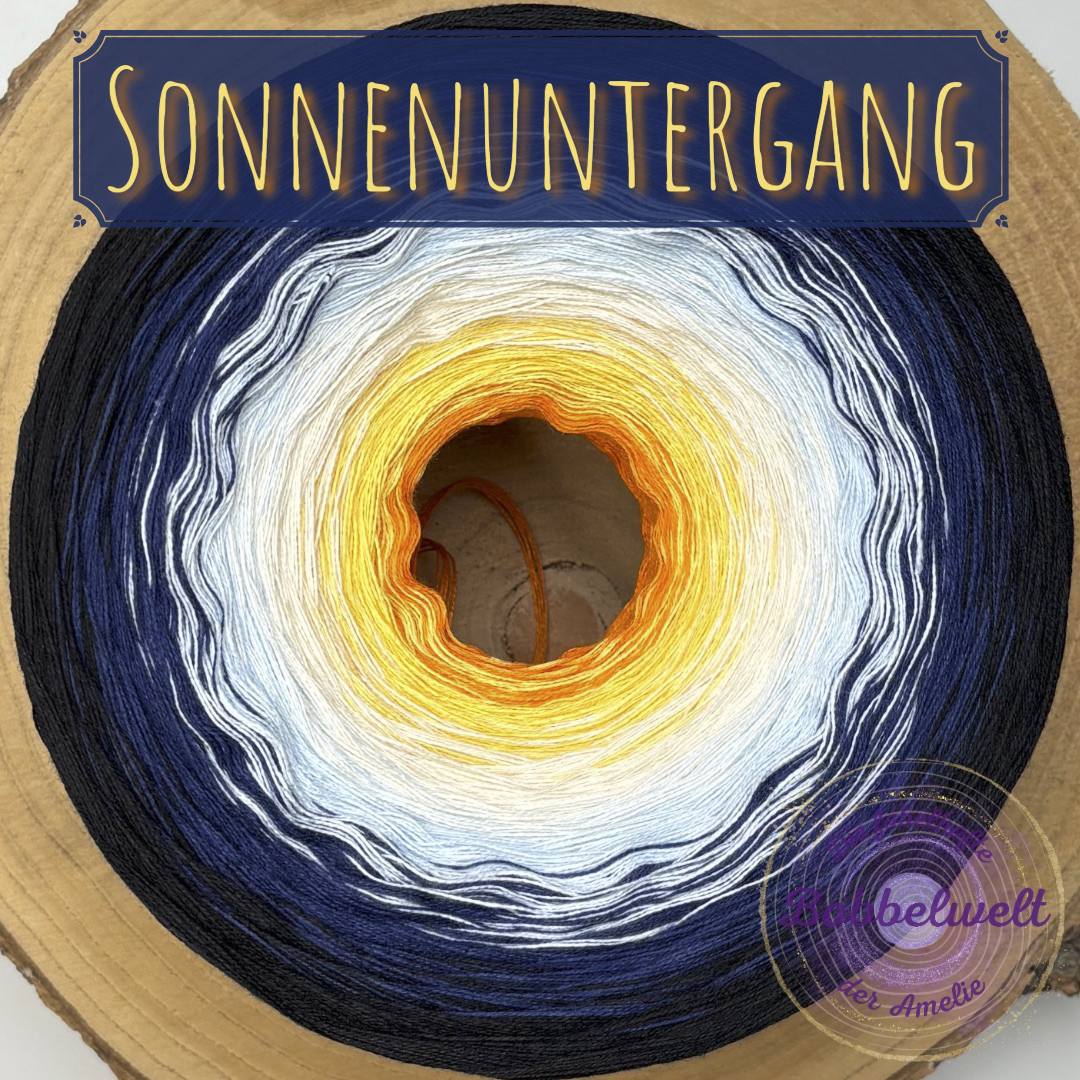 Bobbel Sonnenuntergang 3-6fädig