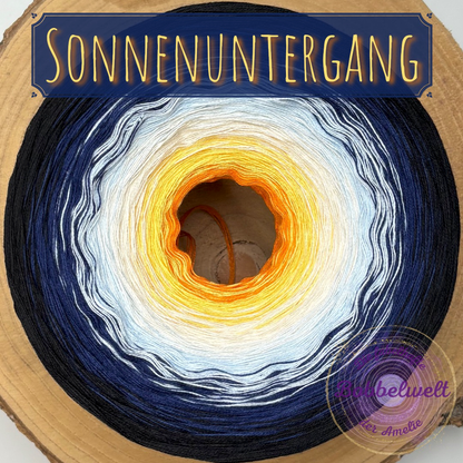 Bobbel Sonnenuntergang 3-6fädig
