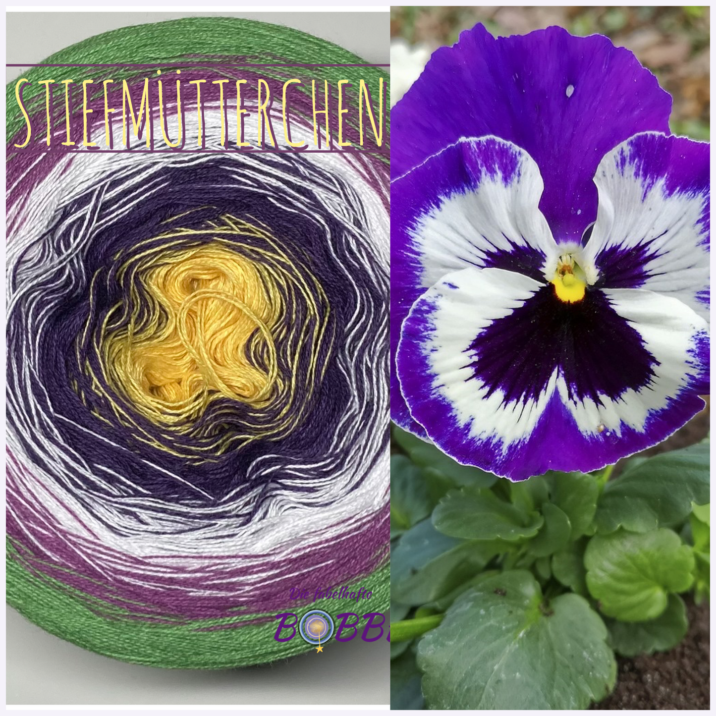Bobbel Stiefmütterchen 3-6fädig