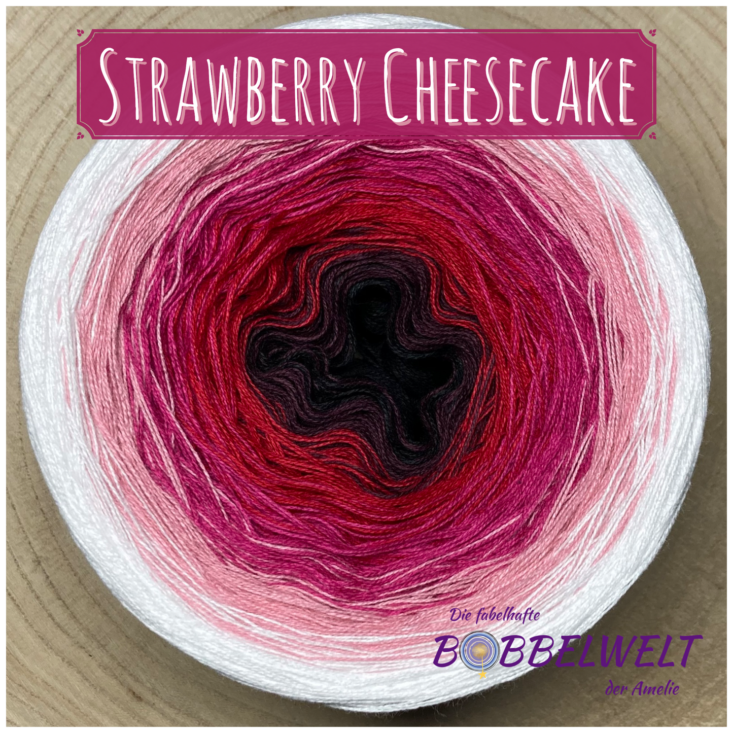 Bobbel Strawberry Cheesecake 3-6fädig